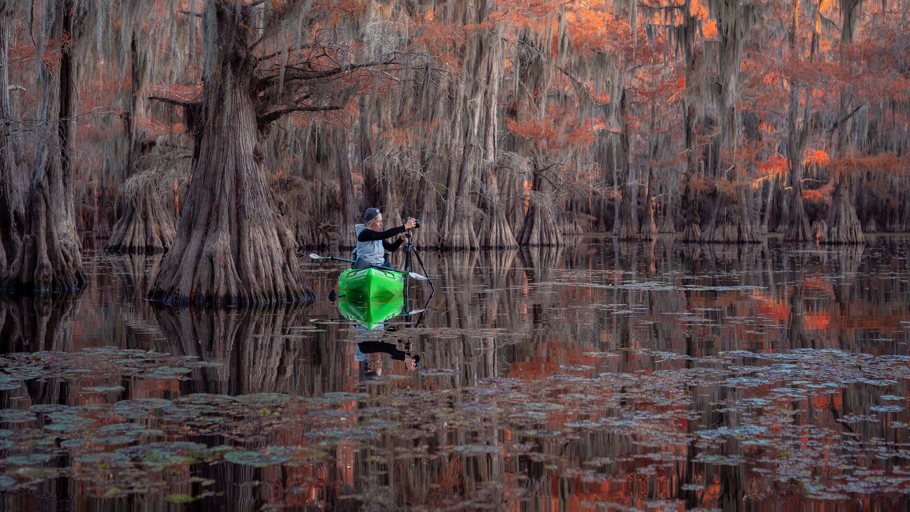 kayak, kayak photography, swamp photography