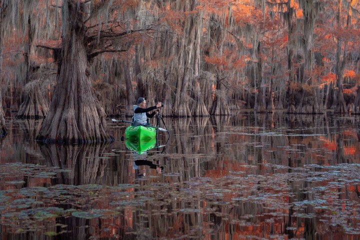 kayak, kayak photography, swamp photography