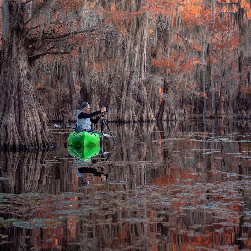 kayak, kayak photography, swamp photography
