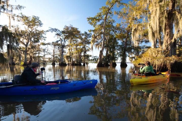 a small boat in a body of water